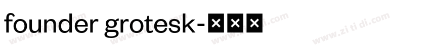 founder grotesk字体转换